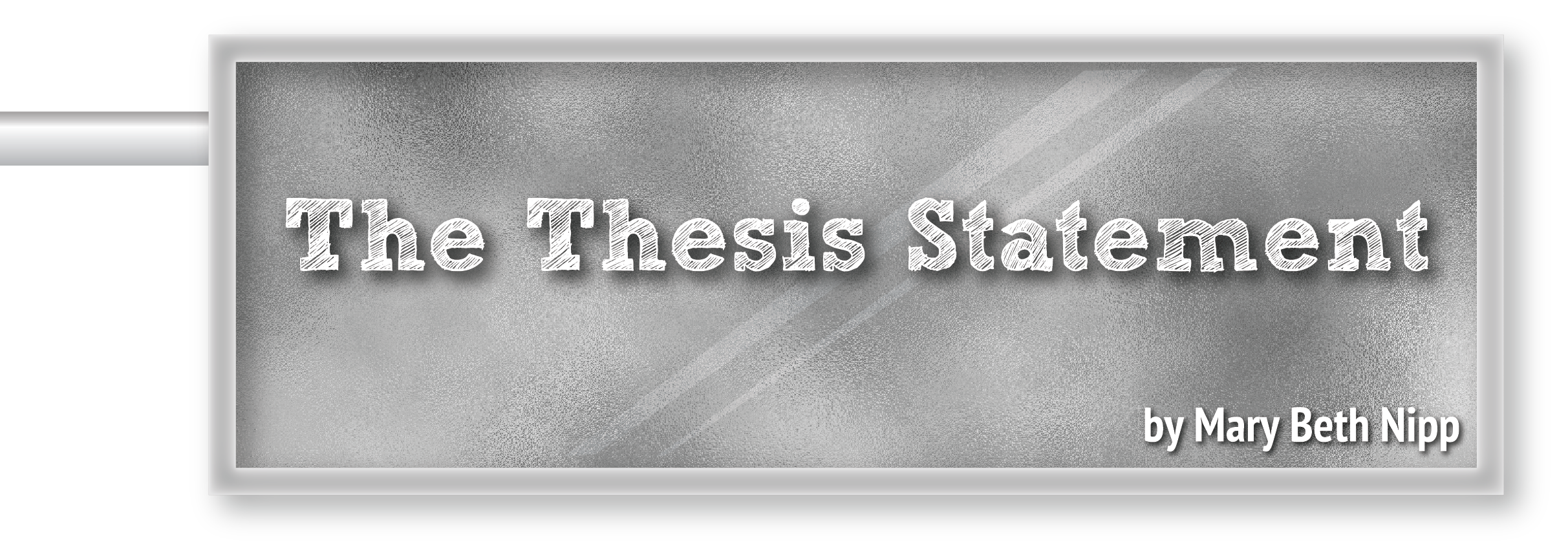 A Simple Approach to Thesis Writing